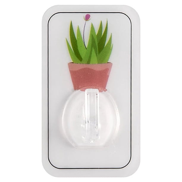 Fiudx Gancho para Jardín Botánico, Diseño de Succión Sin Dejar Rastro, Material de Pvc Resistente, Porta Toallas y Llavero, Decoración para Baño o Cocina, Fácil de Instalar, Tamaño 7 X 4 Cm