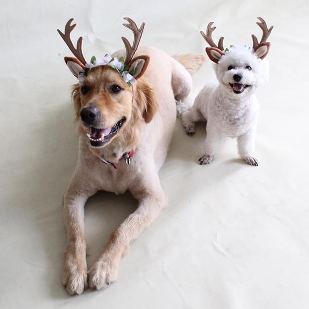 Aro Para El Cabello Ajustable Yinane Diadema Cornamenta perro Navidad