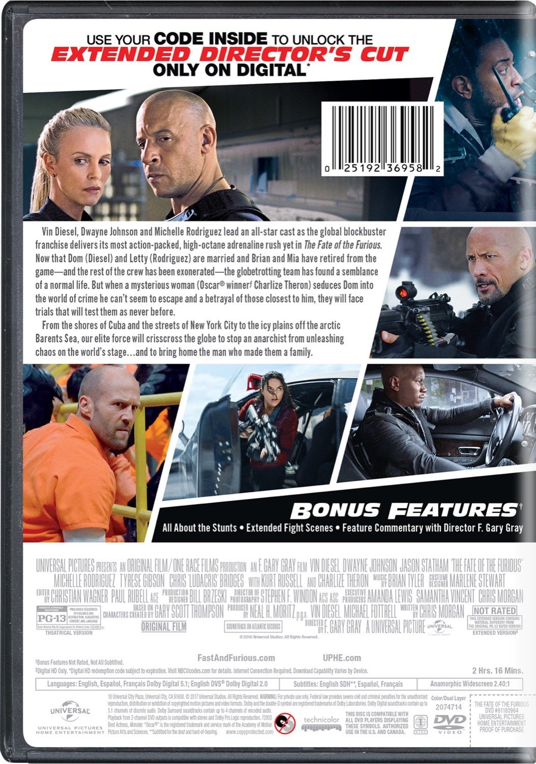 The Fate of the Furious (DVD + Digital Copy) - image 2 of 7