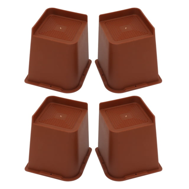 Bloque de Elevadores de Silla de Cama, apilable 4 piezas l en forma de abs -sen Deslizamiento de 6 Pulgadas de 6 Pulgadas Aumento de Elevador Adicional Espacio de Almacenamiento