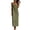 A101-Army Green, variant on Womens Spaghetti Strap Cotton Linen Maxi Dress Square Neck Casual Loose Fit A Line Summer Dresses with Pockets