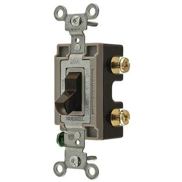 Hubbell 1224B Switch, HubbelPro, 4way, 20A, 120/277V, Brown Walmart