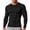 130#Black, variant on Mens Long Sleeve Compression Shirt Athletic Running Gym Workout Top Quick Dry Stretch Base Layer for Training Fitness Exercise Dark Gray 3XL