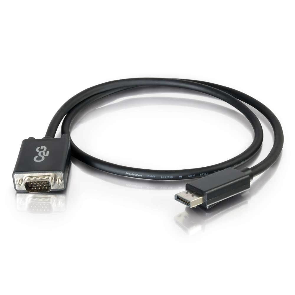 C2G 6ft DisplayPort to VGA Adapter Cable - DP to VGA - Black - DisplayPort cable - 6 ft