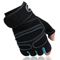 thumbnail image 1 of Seyurigaoka Unisex Weightlifting Fitness Riding Non-slip Anti-sweat Half-finger Gloves  Anti-impact Fitness Sports Gloves, 1 of 7