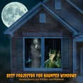 thumbnail image 4 of AAXA HP2 Halloween Projector for Haunted Windows, Pumpkins, Holographic Projections, DLP LED Portable Projector with 5 Onboard Spectral Illusions Ghosts and wraiths, Built-in Speaker, BT Audio Out, 4 of 7