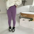thumbnail image 2 of Generic Kids Clothes Casual Breathable Toddler Kids Baby Girls Cotton Leggings Pantihose Stretchy Basic Ninth Ankle Length Pants Pantyhose for Spring Autumn Stocking, 2 of 5