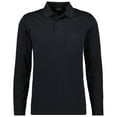 thumbnail image 1 of RAGMAN Polo de manga larga para hombre - Soft Knit Polo Polo con botones de manga larga, mezcla de algodón, botones delanteros, fácil de cuidar Negro XL (X-Large), 1 of 2