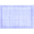 thumbnail image 1 of Ahgly Company Indoor Rectangle Solid Blue Modern Area Rugs, 2' x 5', 1 of 4