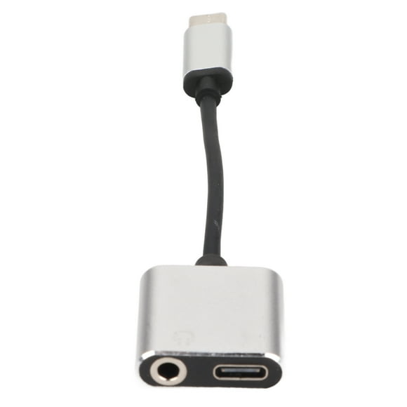 Type C To 3.5mm Headphone Jack Adapter, 2 In 1 USB C To 3.5mm Cable, Type C To 3.5mm Port Charging Port, Mini Portable Earphone Converter For Most Phones With Type C Ports