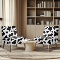 thumbnail image 4 of HELLHERO Dustproof Comfort Material Armless Accent Chair Covers for Sofa, Armless Accent Chair Protector Cow-print, 4 of 8