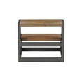 thumbnail image 3 of Powell Quinn 2-Tier Wood and Metal Bed Steps, Pewter, 3 of 11