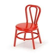 Miniature - Metal Chair - Red - 2.25 inches