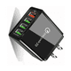 thumbnail image 3 of Cubo Cargador Carga Rapida Qc3.0 Turbo 4 puertos Usb 5-12v Color Negro, 3 of 4