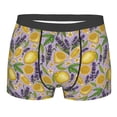 thumbnail image 4 of Goofa Lavender Flowers Printed Men's Boxer Briefs Underwear, Moisture-Wicking Underwear, Trunk,Soft and Breathable Cotton Underwear-Large, 4 of 9