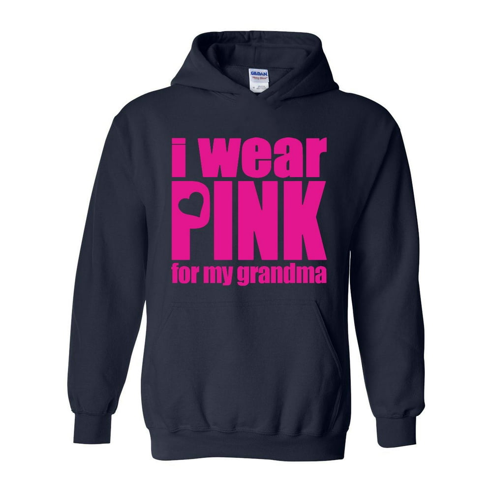IWPF - Unisex I Wear Pink For Grandma Hoodie Sweatshirt - Walmart.com ...