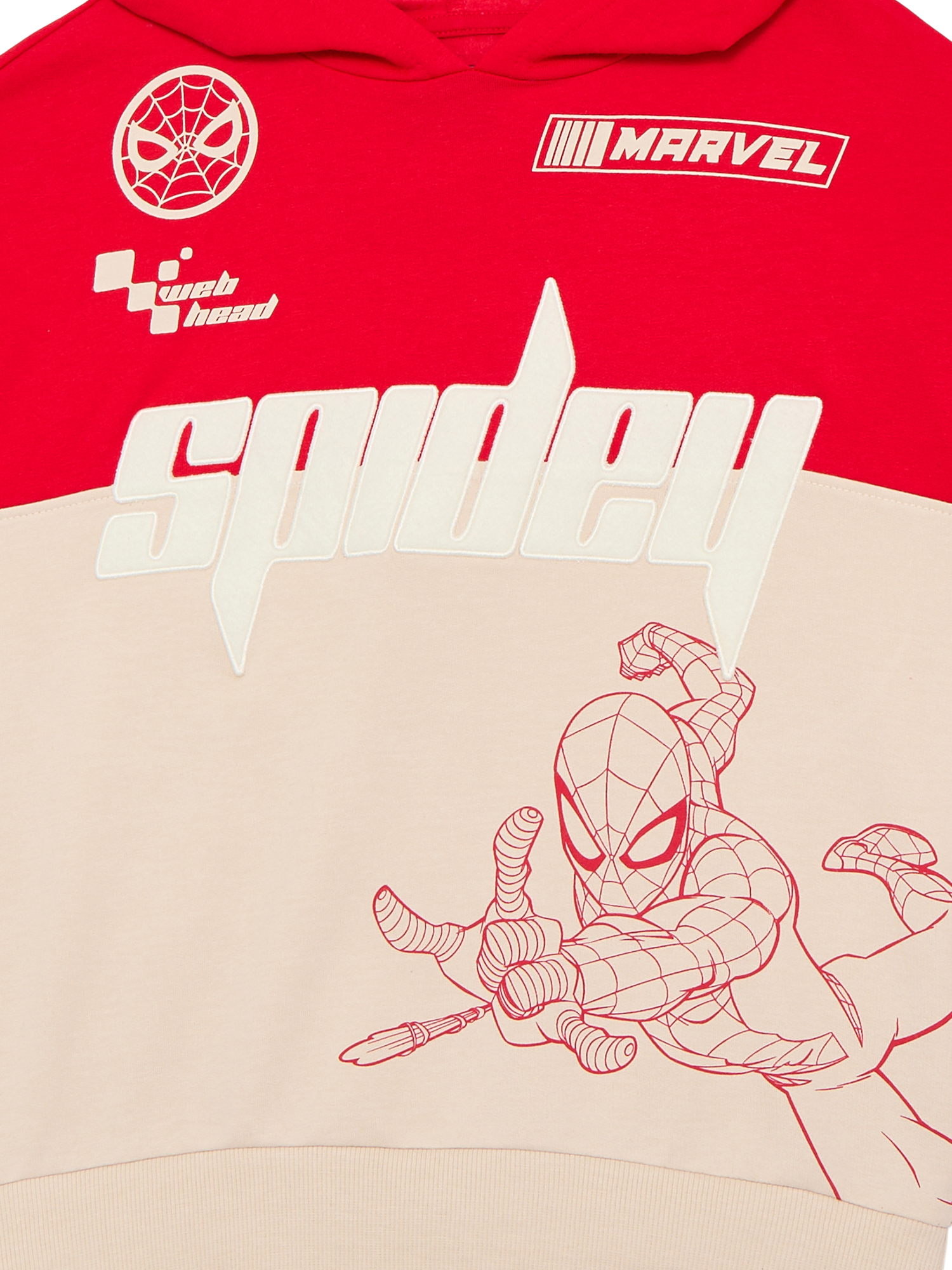 Spider-Man Boys' Graphic Colorblocked Hoodie Sweatshirt, Sizes 4-18