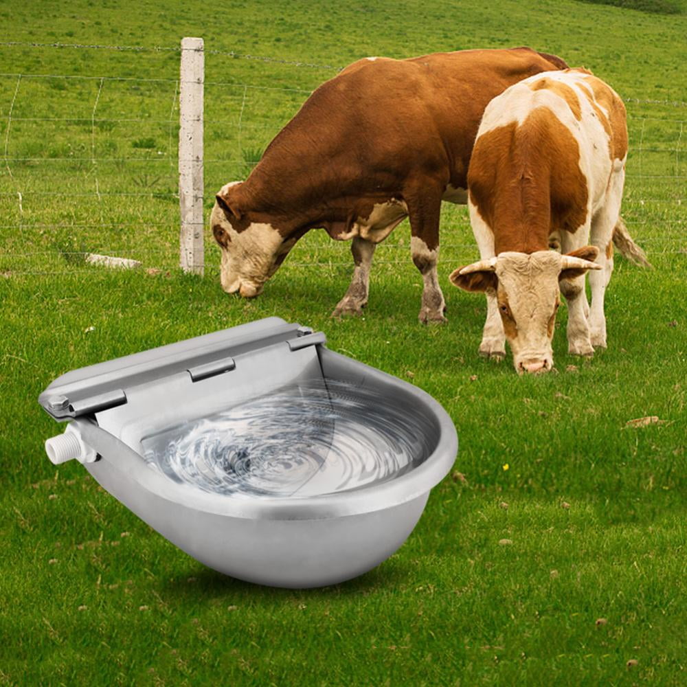 4L Stainless Steel Water Bowl Horse Goat Cow Float Bowl Automatic Drinking Bowl 