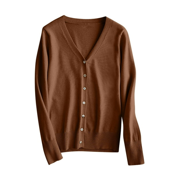 Trendyol Cárdigan De Punto Con Cuello En V Estándar Para Mujer