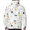 thumbnail image 7 of Fotbe Men's Hoodie with Easter Rabbit Pattern - Kangaroo Pocket Pullover Hooded Sweatshirt, Perfect for Daily Wear, Travel, and Home-X-Large, 7 of 7