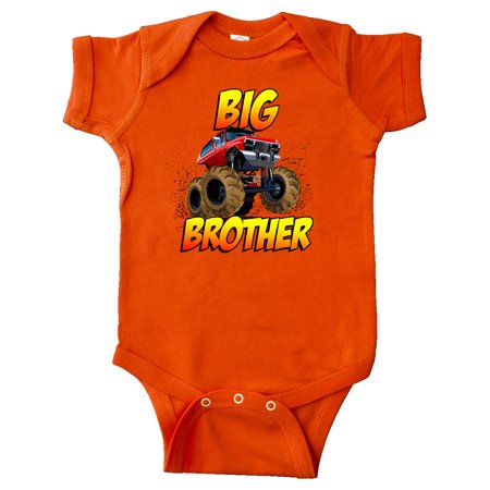 

Inktastic Big Brother Monster Truck Gift Baby Boy Bodysuit