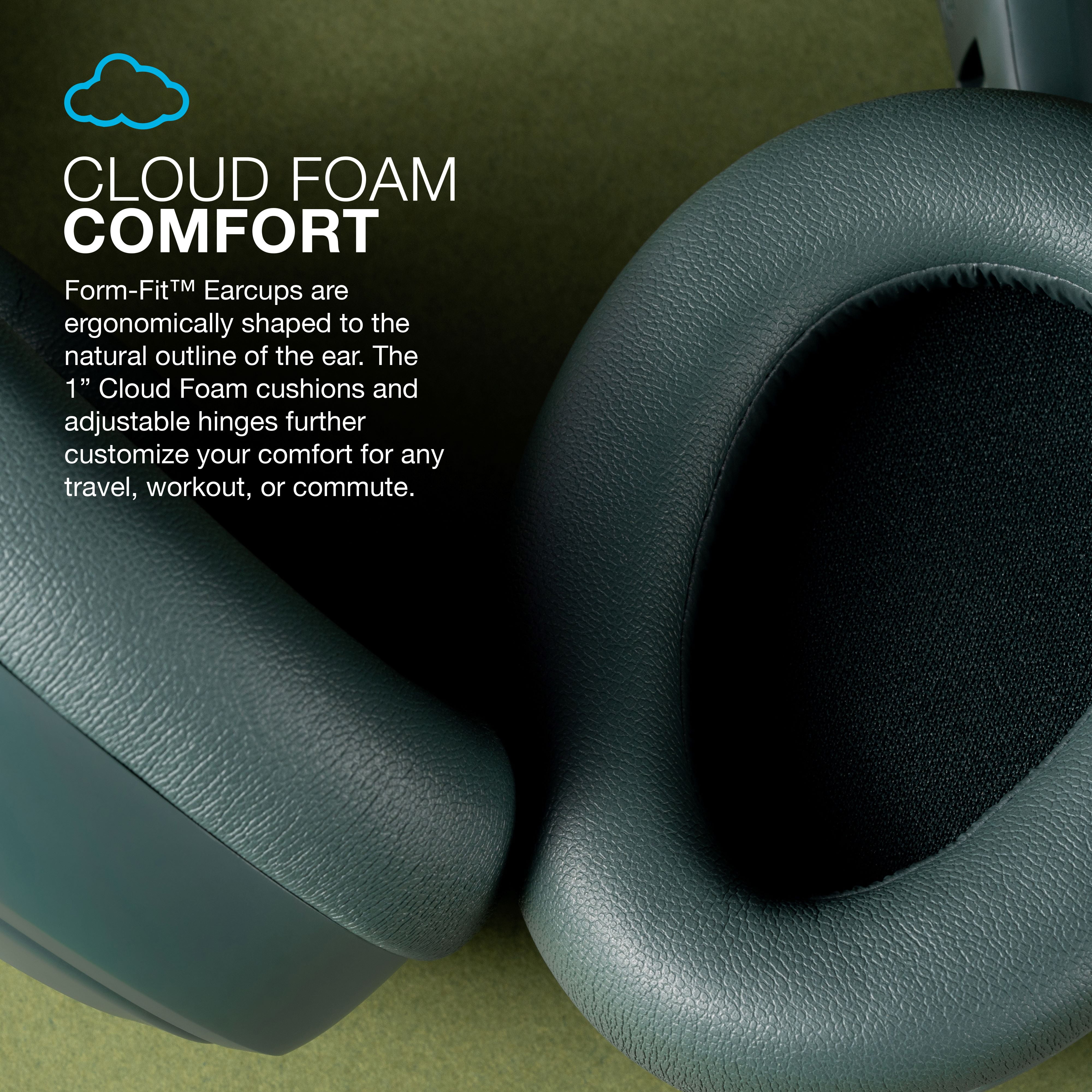 JLab JBuds Lux ANC Over-Ear Wireless Headphones, 70-Hour Battery, Sage
