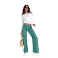 thumbnail image 6 of Women'S Basic T-Shirt Crew Neck Long Sleeve Slim Fit Cute Tops White XL, 6 of 9