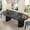 Black 41"-78" Extendable Round Oval, variant on 70.8 Inch Dining Table for 4-6 People, Oval Kitchen Table with Semi-Cylindrical Legs Base, Modern Farmhouse Round Dinner Tables for Dining Room Kitchen Living Room (Walnut)