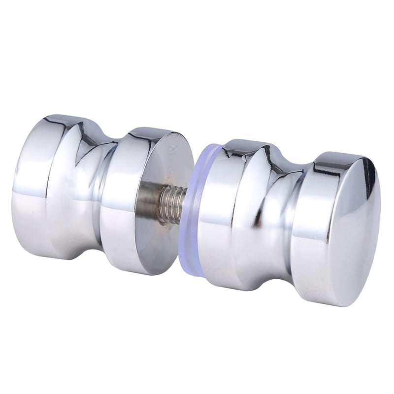 Stainless Steel Back-to-Back Glass Door Knob Puller Push Bathroom Shower Handle 3 Types
