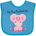 thumbnail image 3 of Inktastic Aditi My Pap Pap Loves Me Boys or Girls Baby Bib, 3 of 4