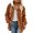 Khaki, variant on Women's Jacket Winter Warm Soft Zip Up Coat Outdoor Casual Loose Fit Lightweight Thermal Insulated Full Length Hooded Outerwear