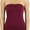 Burgundy, variant on ToBeInStyle Women's Sweetheart Neck Bandeau Knit Tube Top - Eclipse - M