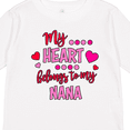 thumbnail image 4 of Inktastic My Heart Belongs to My Nana Boys or Girls Long Sleeve Toddler T-Shirt, 4 of 5