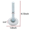 thumbnail image 4 of 12 Pcs Rouleau de Porte de Garage en Nylon 1.8 Pouces Tige de 4 Pouces, Roues de Porte de Garage Silencieuses pour Remplacement de Rail de Porte de Garage, 4 of 6