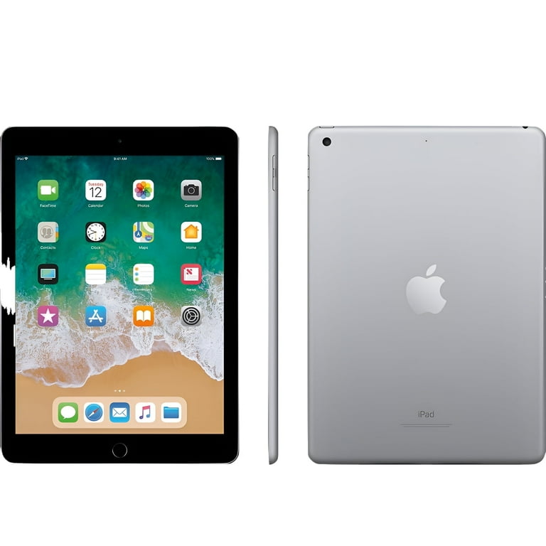Restored Apple iPad 6th Gen 128GB Wi-Fi, 9.7in - Space Gray