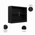 thumbnail image 4 of Bush Furniture Universal 2 Shelf Bookcase in Classic Black, 4 of 7