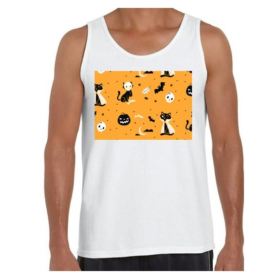 Awkward Styles Halloween Sleeveless Shirt Fall Print Tank Top for Men