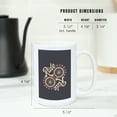 thumbnail image 5 of 15 fl oz Ceramic Mug, Ride Forever, Infinity Wheel, Biking, Contour, Dishwasher & Microwave Safe, 5 of 5