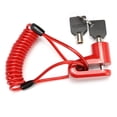 thumbnail image 1 of Frenos de ruedas antirrobo de acero con bloqueo de disco con cable para scooter M365 rojo Wdftyju Accesorios para bicicletas, 1 of 5