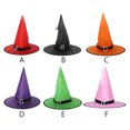 thumbnail image 4 of Bearachild Sombrero con luces LED para vacaciones de Halloween que brilla intensamente, se puede usar en la cabeza o como colgante, sombrero de bruja, Iluminación navideña Violeta Bearachild HA006911-04B, 4 of 6