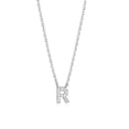 thumbnail image 1 of Diamondlite Cubic Zirconia Mini Initial R Necklace - Silver, 1 of 1