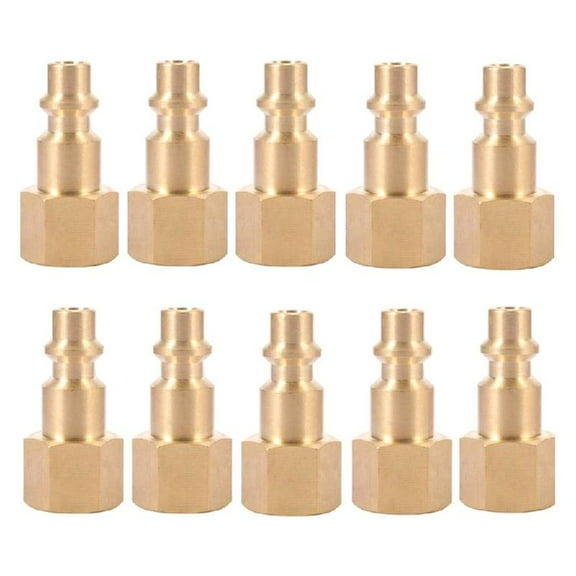Zeiwohndc 10 Pcs 1/4Inch Quick-Connect Air Hose Fitting Female Air Coupler and Plug