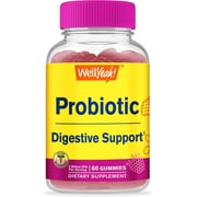 WellYeah Probiotic Gummies for Men and Women - Digestive Support, Gut Health, Immune Support Gummy - Probiotics for Digestive Health - Vegan, Gluten Free - 60 Gummies Supplement