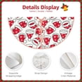 thumbnail image 3 of Balery Christmas Hat Printed Christmas Tree Skirt , Merry Christmas Party Christmas Tree Decoration,Adjustable Tree Skirt-48", 3 of 6
