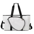thumbnail image 1 of harper Badminton Racket Shoulder Bag Handbag Athletic Equipment Tote Removable Shoulder White, 1 of 10