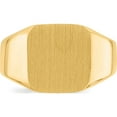 thumbnail image 4 of 14K Yellow Gold 13.0X12.0mm Closed Back Men's Signet Ring (Size 10) Made In United States rs332, 4 of 5