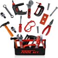thumbnail image 1 of OUSITAID Outils de Construction pour Enfants Ensemble de Jeu 22 Pcs avec Sac de Transport, 1 of 8