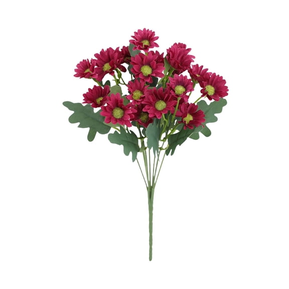 Artificial Daisies Flowers, Artificial Daisy Flowers, UV Resistant Outdoor Fake Wildflowers with Stems Faux, Greenery Shrubs Plants Arrangements for Wedding Decoration Home Garden Decoration, 1 Pcs