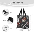 thumbnail image 4 of Vsdgher Japanese Sushi Hashi print Tote Bag for Women Shoulder Bag with Zipper Large Shoulder Bag Handle Handbag Portable Washable for Travel, Work, 4 of 8