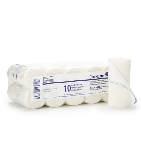 Hartmann Shur-Band LF Elastic Bandage Beige NonSterile 4" x 5 Yd 60 Ct